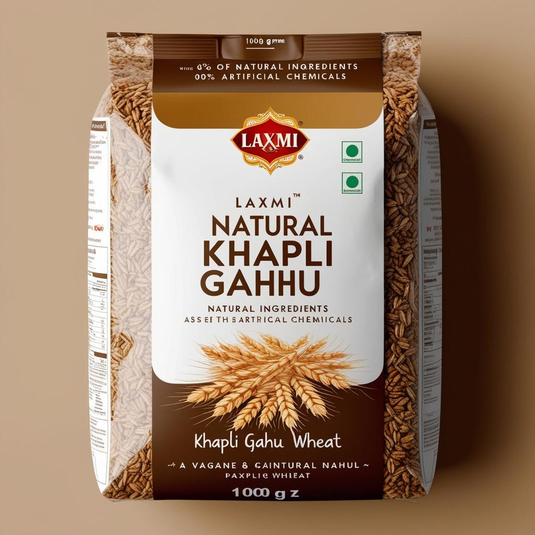 LAXMI NATURAL Khapli Gahu (Wheat), Made By Natural Ingredients, No Artificial Chemical, Pack of 1000 gm