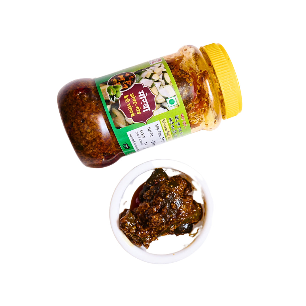 MORYA, Aambat God Kairi Lonche, Raw Mango Pickle, Natural Ingredient, No Artificial Essence, Pack of 500 gms