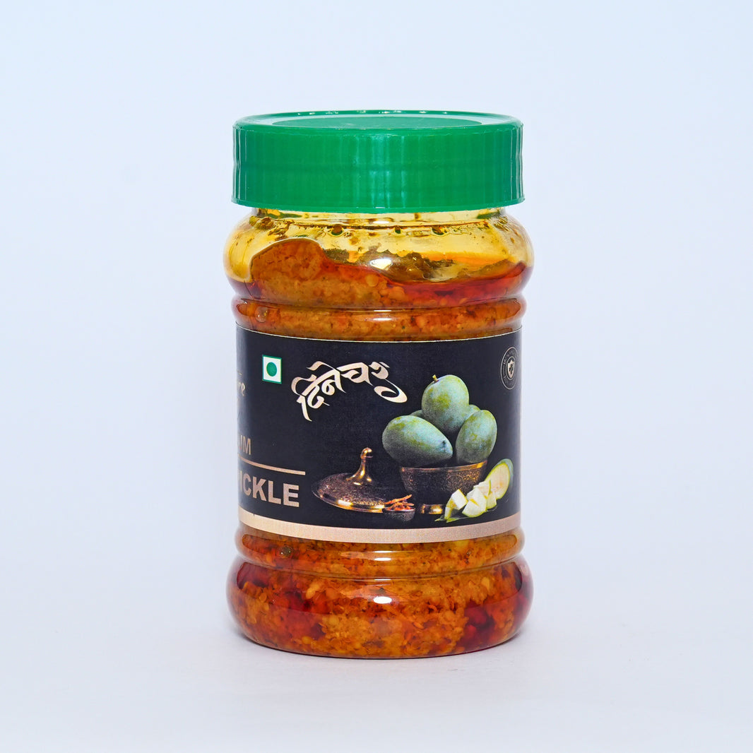 DINATURE, Mango Pickle, Handmade Pickle, Natural Ingredient, No Artificial Essence, Pack of 200 gm