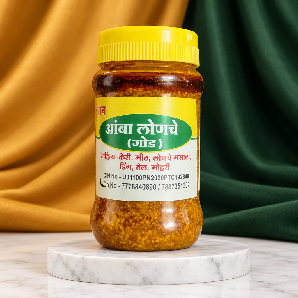 KOKANKANYA Mango Pickle, Natural Ingredients, No Artificial Essence, Pack of 200 gms