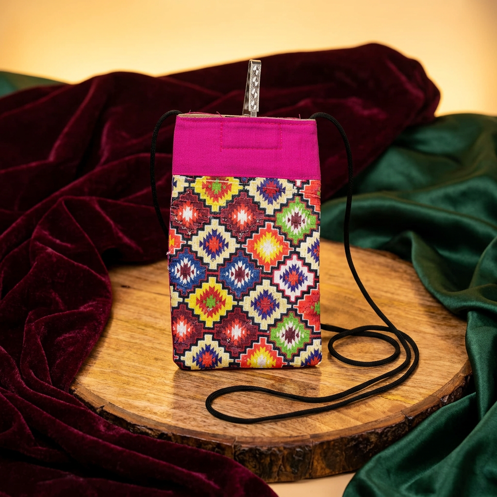Handcrafted Mobile Pouch – Saheli Mahila Swayansahayyata Samuh (50gm)