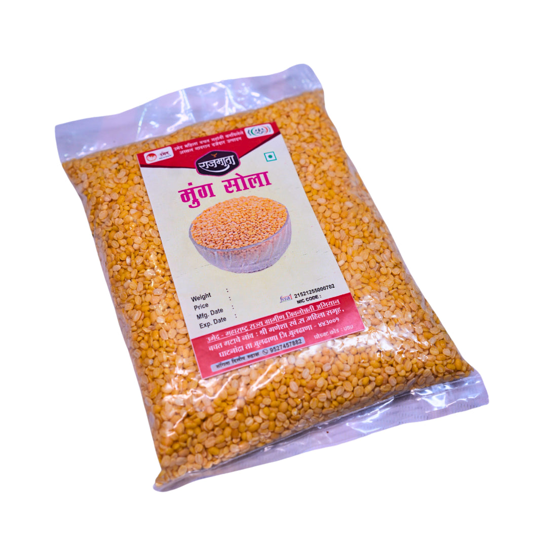 Mung Dall, Produced By Women, Shri Ganesh SHG, Rajmata Brand, 500 Gm