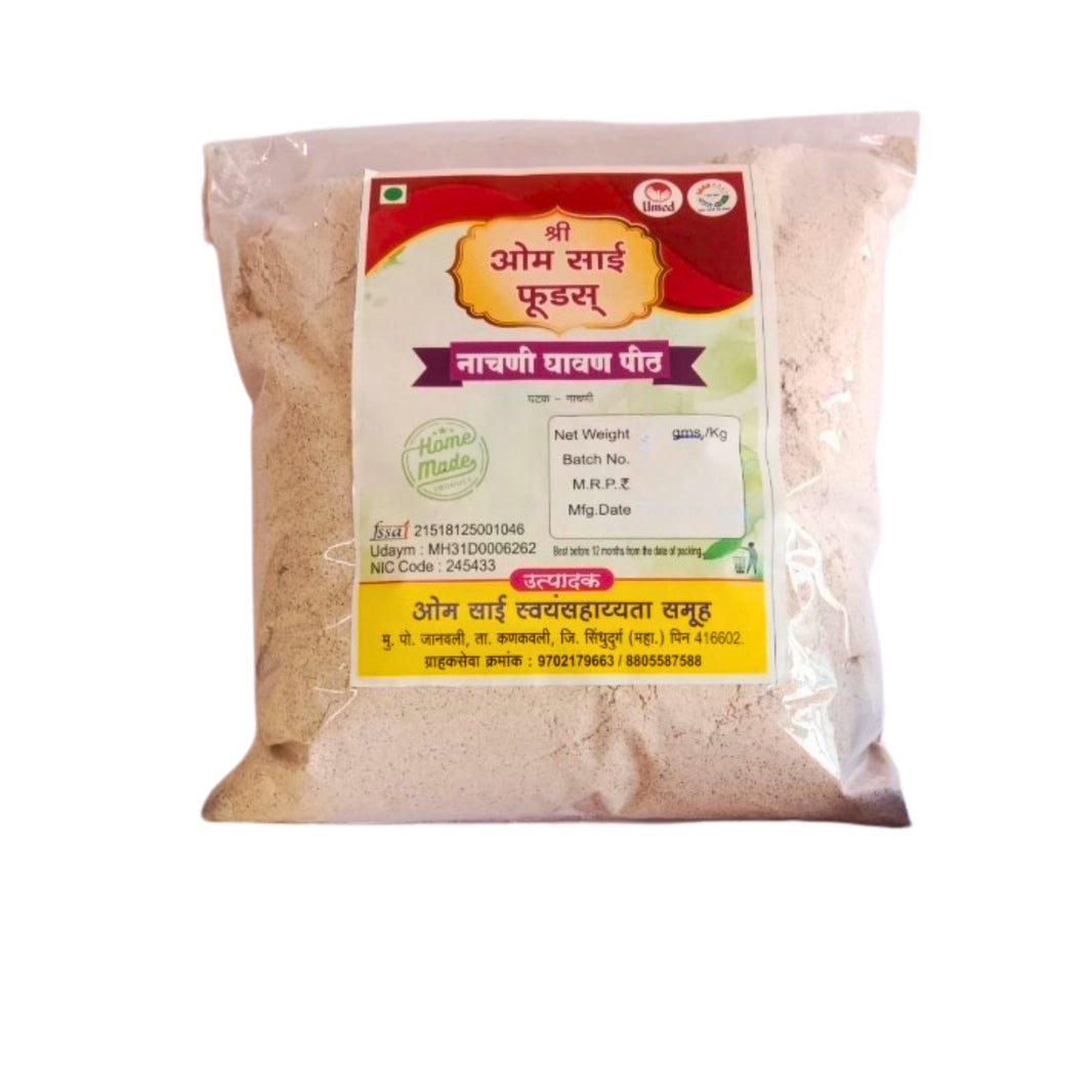 OMSAI Nachani Ghavan Flour, Natural, Healthy, Best Quality, Pack of 1000 gm