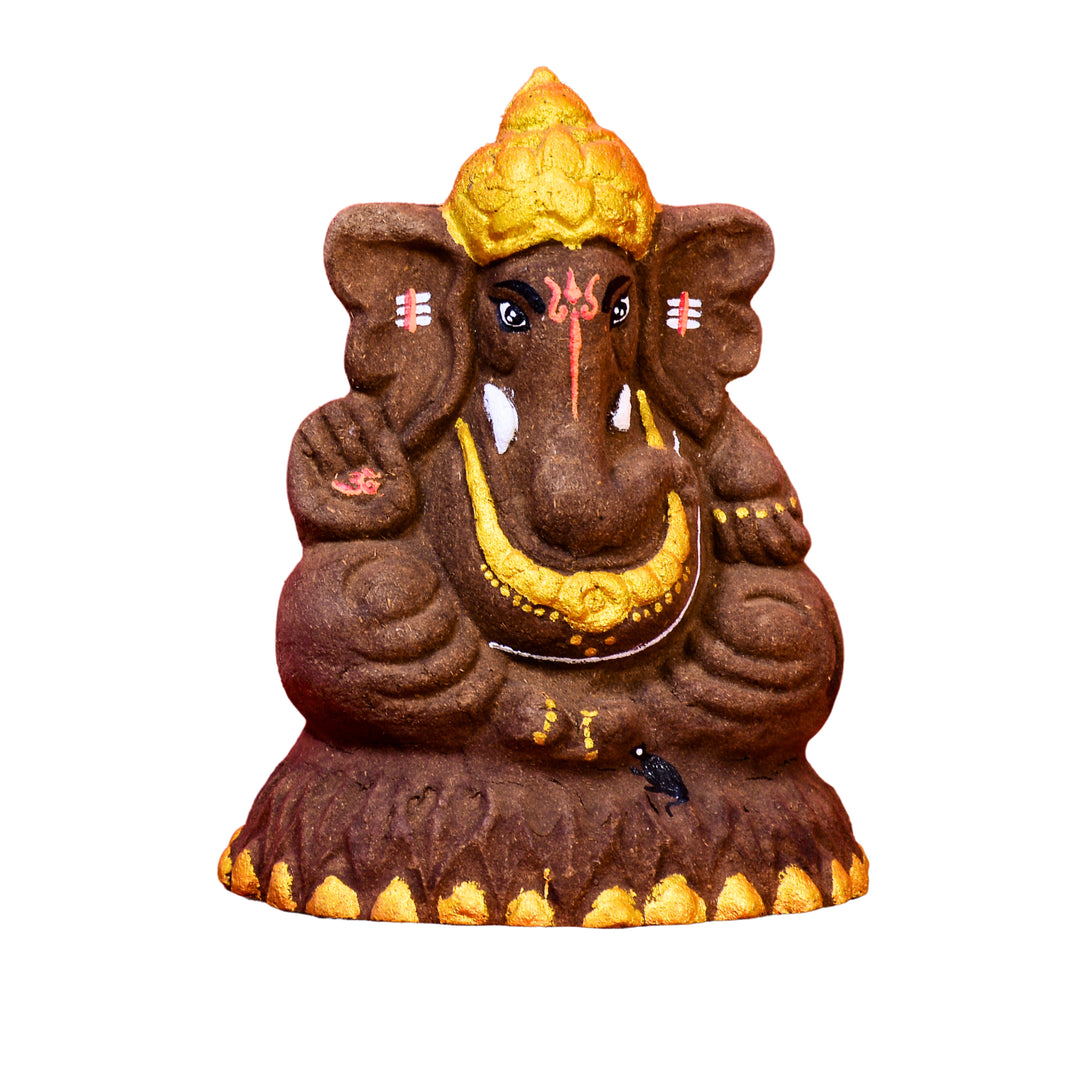 Omsai Women SHG - Gomai Eco-Friendly Ganpati Statue 9 Inch
