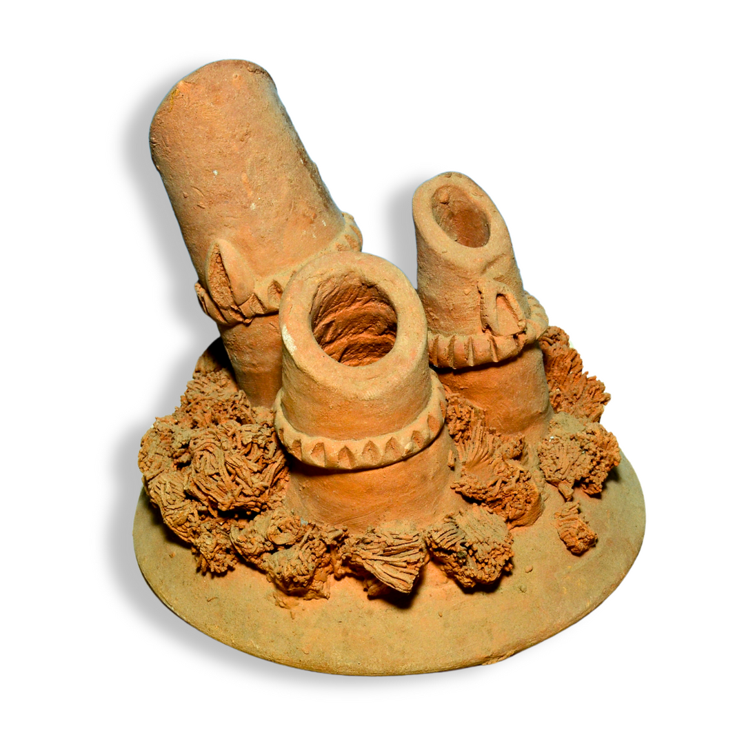 ARTISTIC TERRACOTTA PEN STAND, Made By Natural Soil, Local Craftsmanship, PM Vishwakarma, Pack Of 1