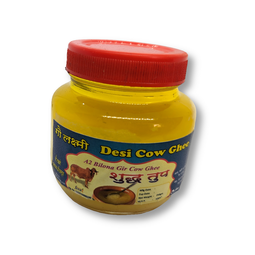 GAULAKSHMI Desi Milk Ghee, Made By Cow Milk, No Artificial Essence, 250 gm pack of 1 Bottle