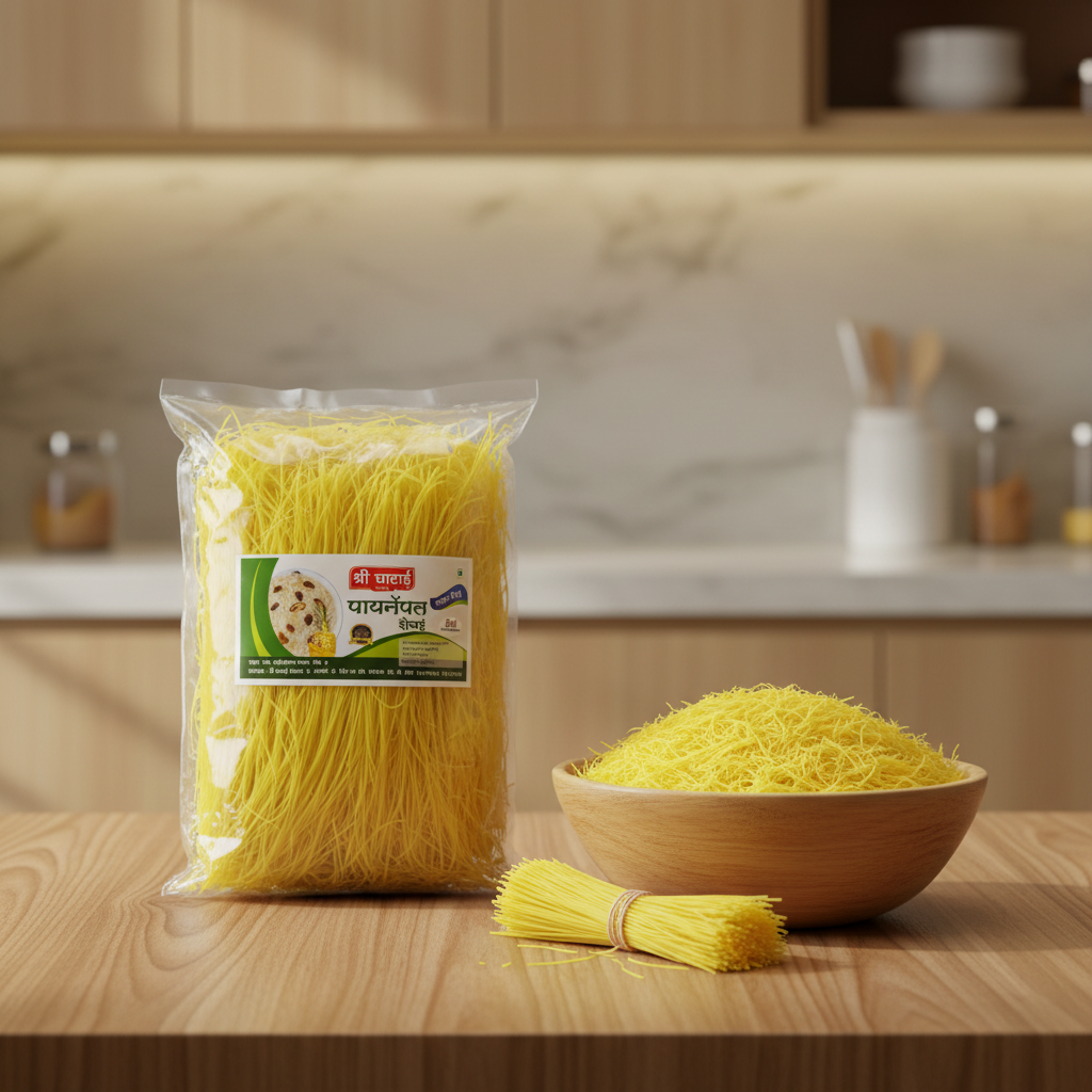 GHATAIDEVI SHG, Pineapple Shevai, Pack of 4, No Maida Made By Natural Ingredients, Pack of 200 gm