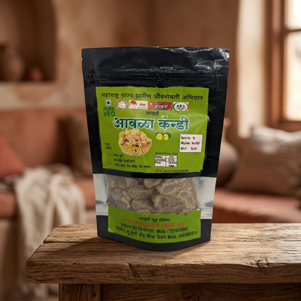 JHANVI FOODS PRODUCTS Handmade Avala Candy Pack of 50 gm Sweet Chemical Free No Artificial Colour No Added Flavour Traditional Fresh Premium Taste Every Bite