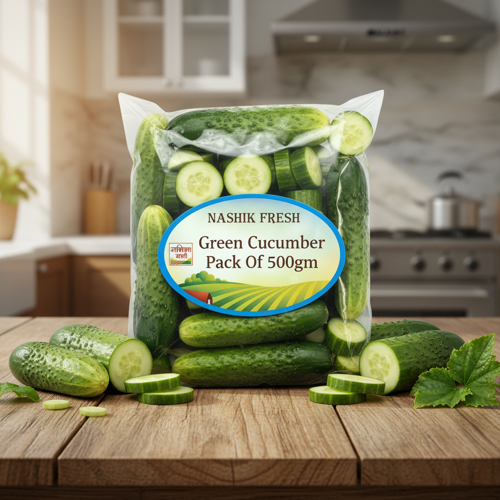 FRESH Green Cucumber Pack Of 500gm Fresh Crisp Vegetable Natural Healthy Salad Premium Quality