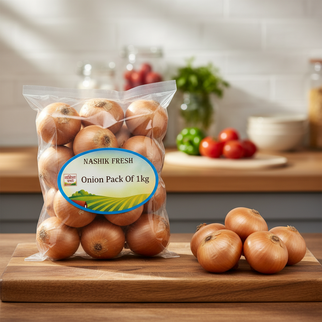 FRESH Onion Pack Of 1kg Fresh Natural Vegetable Rich Flavour Premium Quality Daily Cooking