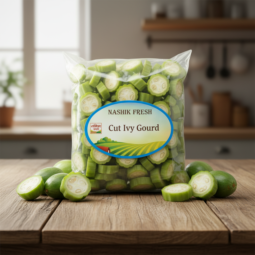 FRESH Cut Ivy Gourd Pack Of 200gm Fresh Ready To Cook Vegetable Tender Premium Quality Daily Cooking