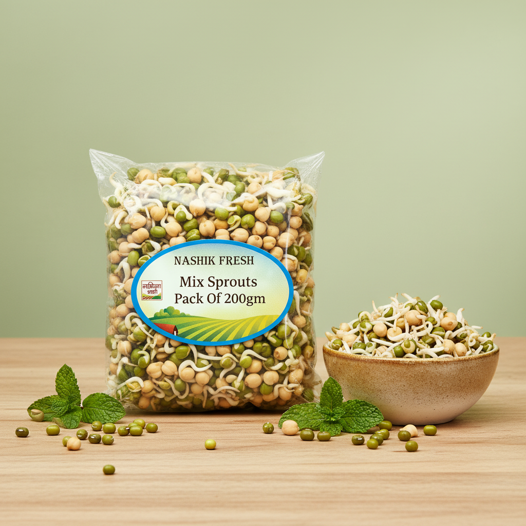 FRESH Mix Sprouts Pack Of 200gm Fresh Natural Mixed Pulses Protein Rich Healthy Daily Nutrition