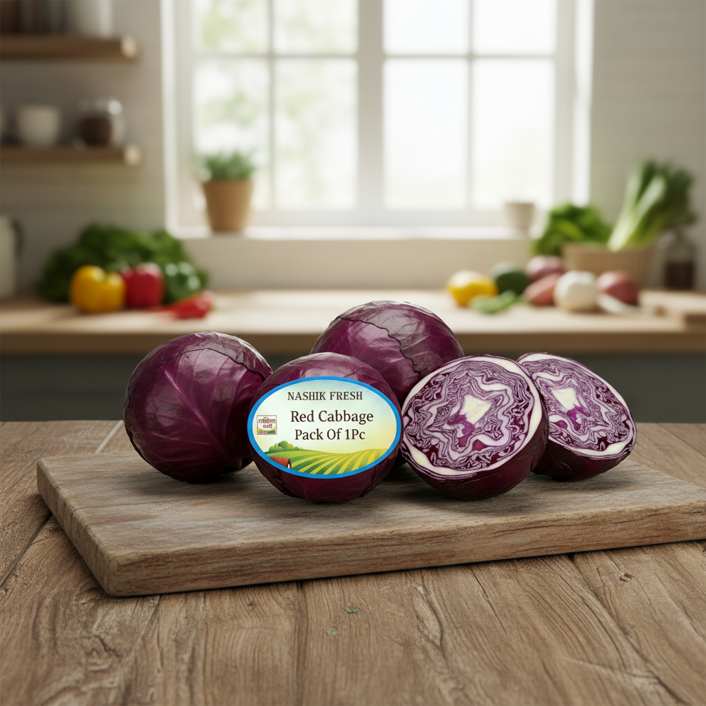 FRESH Red Cabbage (Lal Kobi) | 1 Pc – Farm Fresh