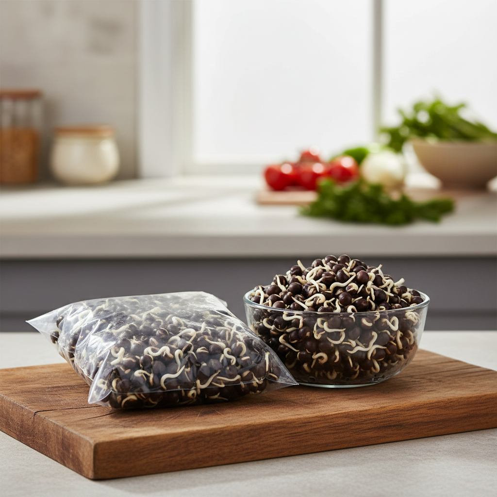 FRESH Kala Vatana Sprouts Pack Of 200gm Fresh Natural Black Peas Protein Rich Healthy Daily Nutrition