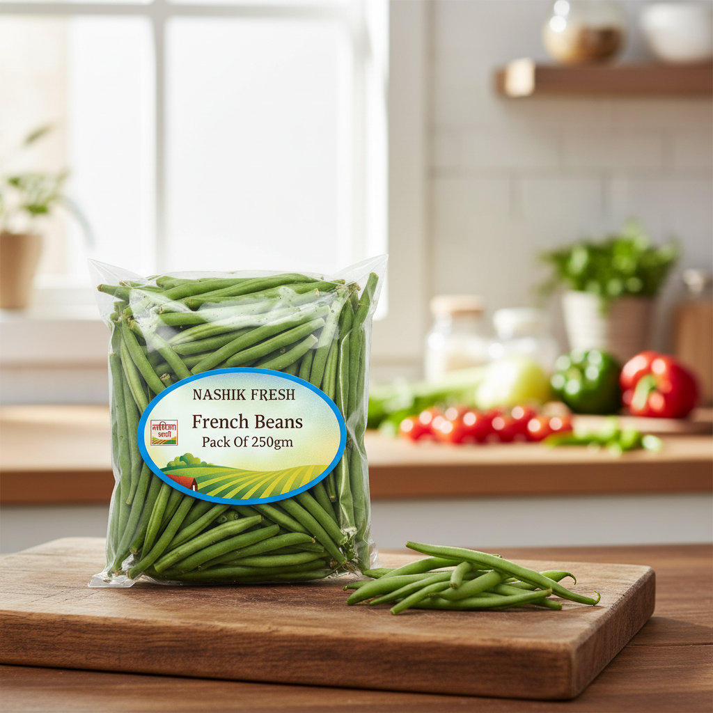 FRESH French Beans Pack Of 250gm Fresh Natural Vegetable Tender Healthy Premium Quality Daily Cooking