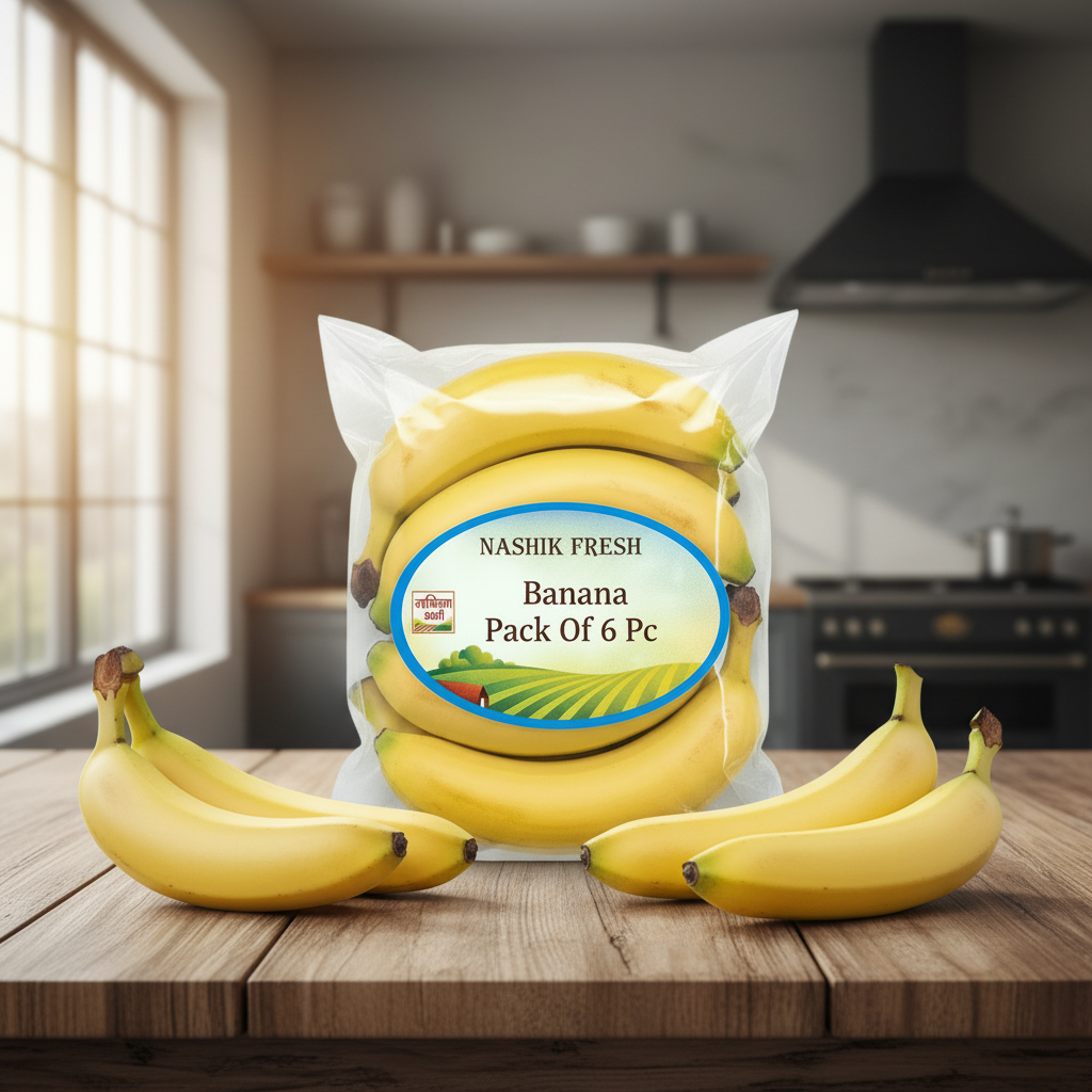 FRESH Banana (Keli) | 6 Pcs – Farm Fresh