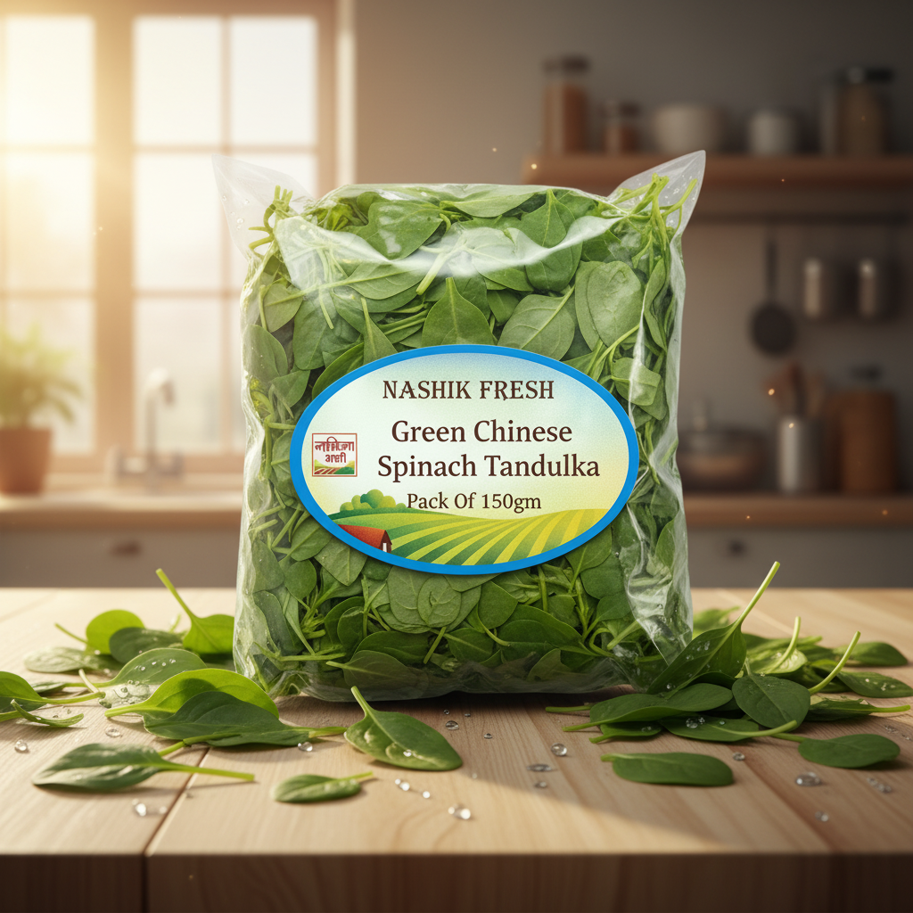 FRESH Green Chinese Spinach Tandulka Pack Of 150gm Fresh Leafy Greens Natural Healthy Daily Cooking Premium Quality