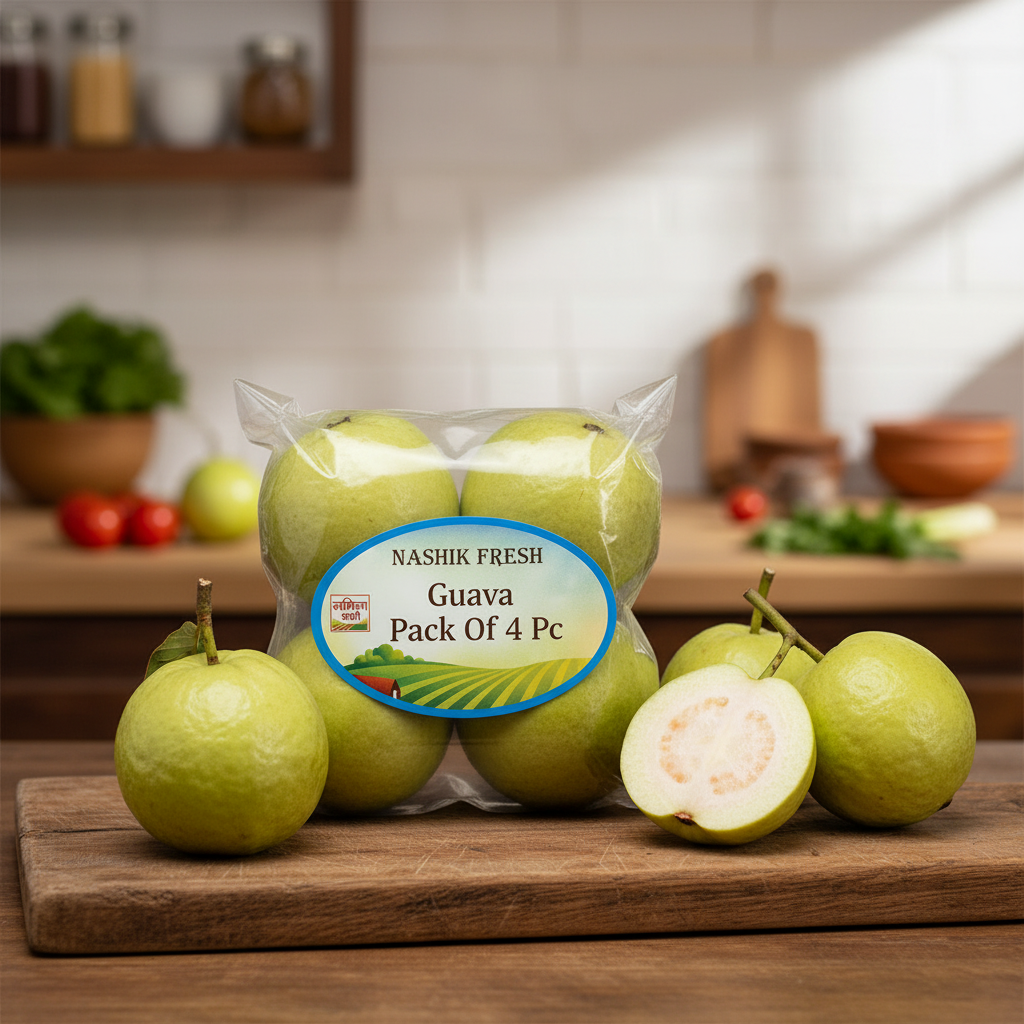 FRESH Guava Pack Of 4Pc Fresh Natural Juicy Fruit Sweet Healthy Premium Quality