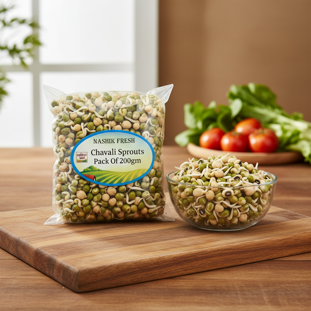 FRESH Chavali Sprouts Pack Of 200gm Fresh Natural Cowpeas Protein Rich Healthy Daily Nutrition