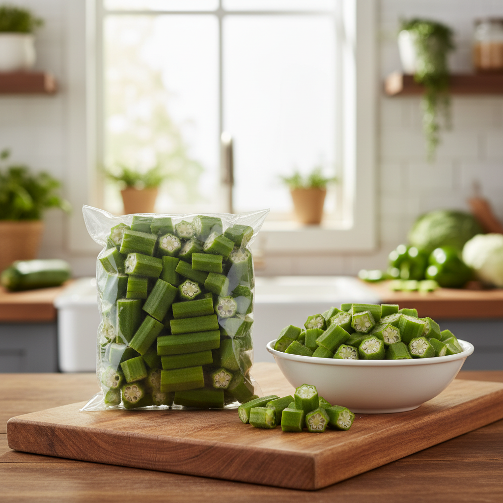 FRESH Cut Lady Finger Pack Of 200gm Fresh Ready To Cook Okra Tender Premium Quality Daily Cooking