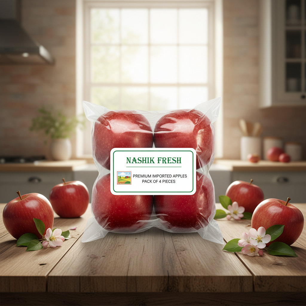 FRESH Imported Apple (Safarchand) | 4 Pcs – Carefully Selected