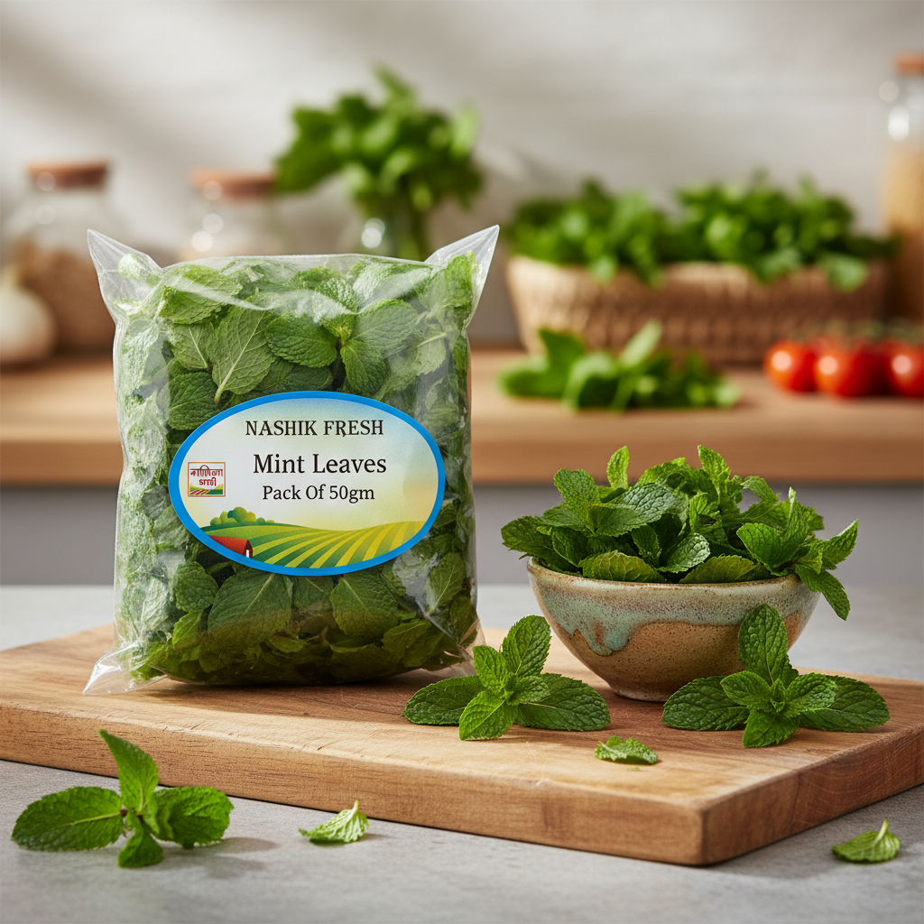 FRESH Mint Leaves Pack Of 50gm Fresh Aromatic Herbs Natural Refreshing Chutney Beverage Garnishing Premium Quality
