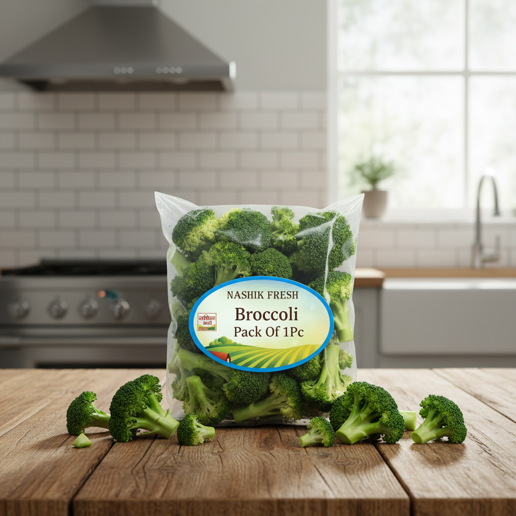 FRESH Broccoli Pack Of 1Pc Fresh Green Crisp Vegetable Premium Quality Healthy Daily Cooking