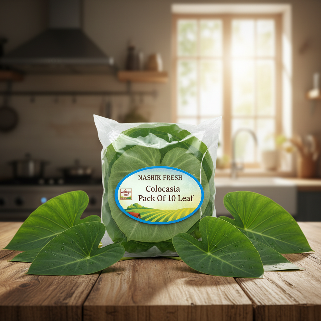 FRESH Colocasia Pack Of 10 Pan Fresh Arbi Leaves Natural Premium Quality Traditional Cooking Authentic Taste