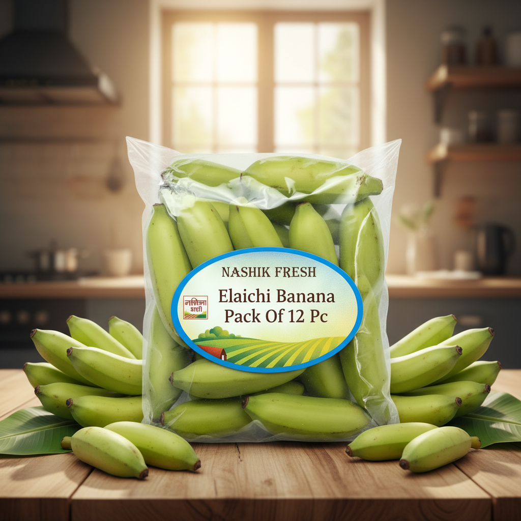FRESH Elaichi Banana Pack Of 12Pc Fresh Aromatic Sweet Fruit Healthy Premium Quality