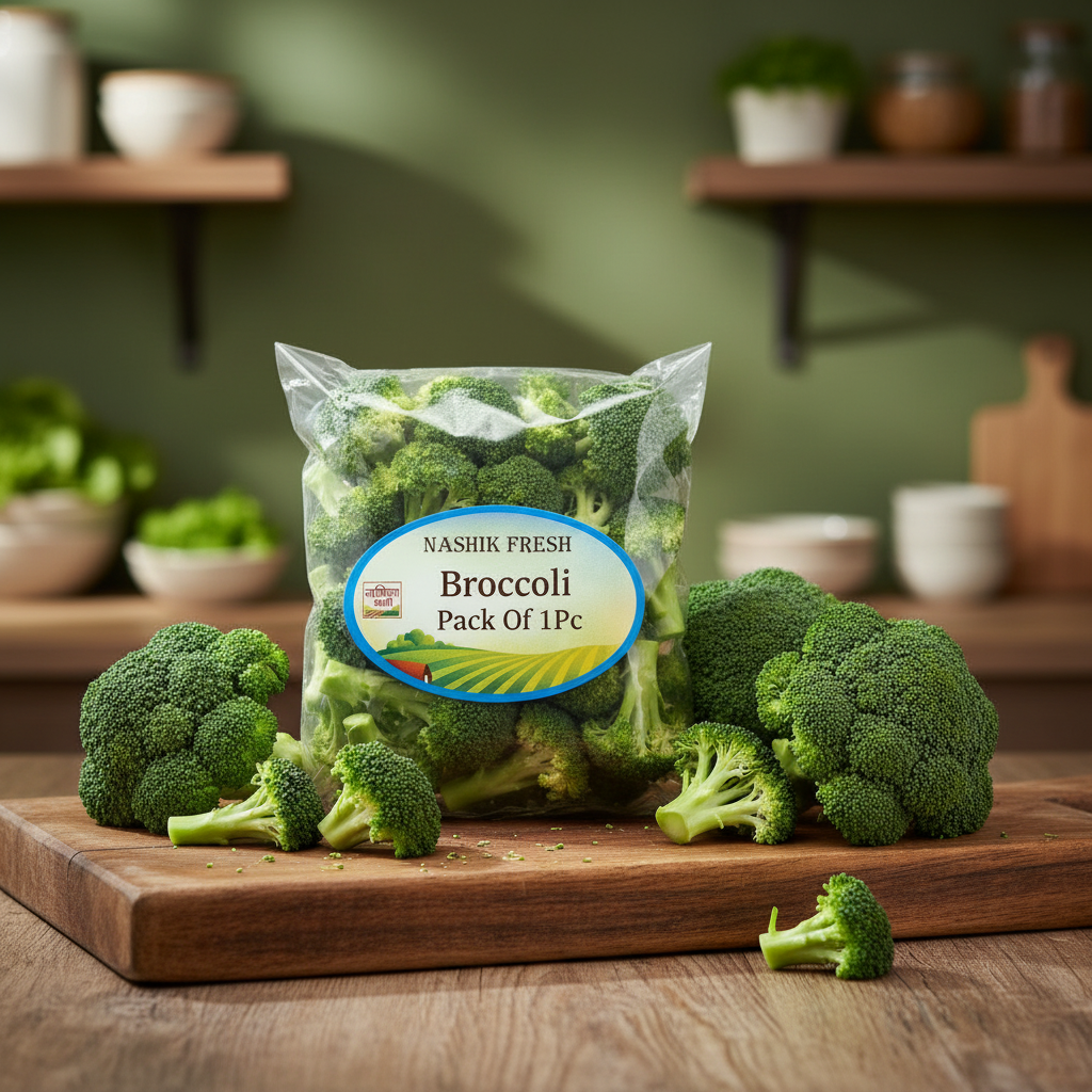 FRESH Broccoli Pack Of 1Pc Fresh Green Crisp Vegetable Premium Quality Healthy Daily Cooking