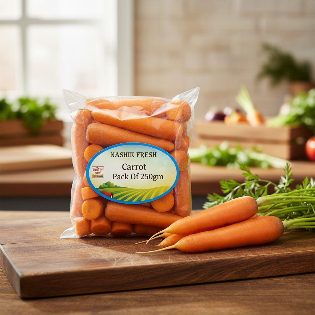 FRESH Carrot Pack Of 250gm Fresh Natural Root Vegetable Sweet Crisp Premium Quality Daily Cooking