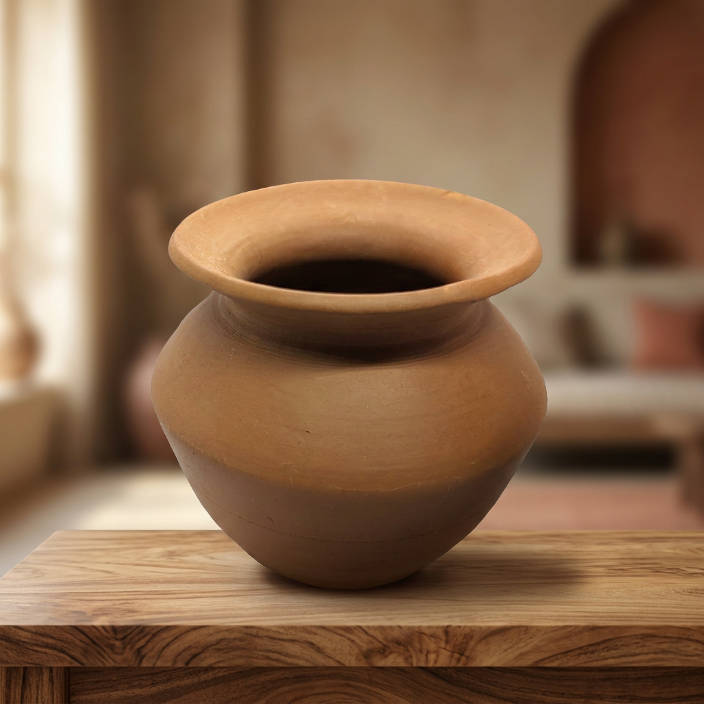 SANKET Teracotta,Kalash Tambya, Made By Natural Soil, Local Craftsmanship,Pack Of 1500 ML