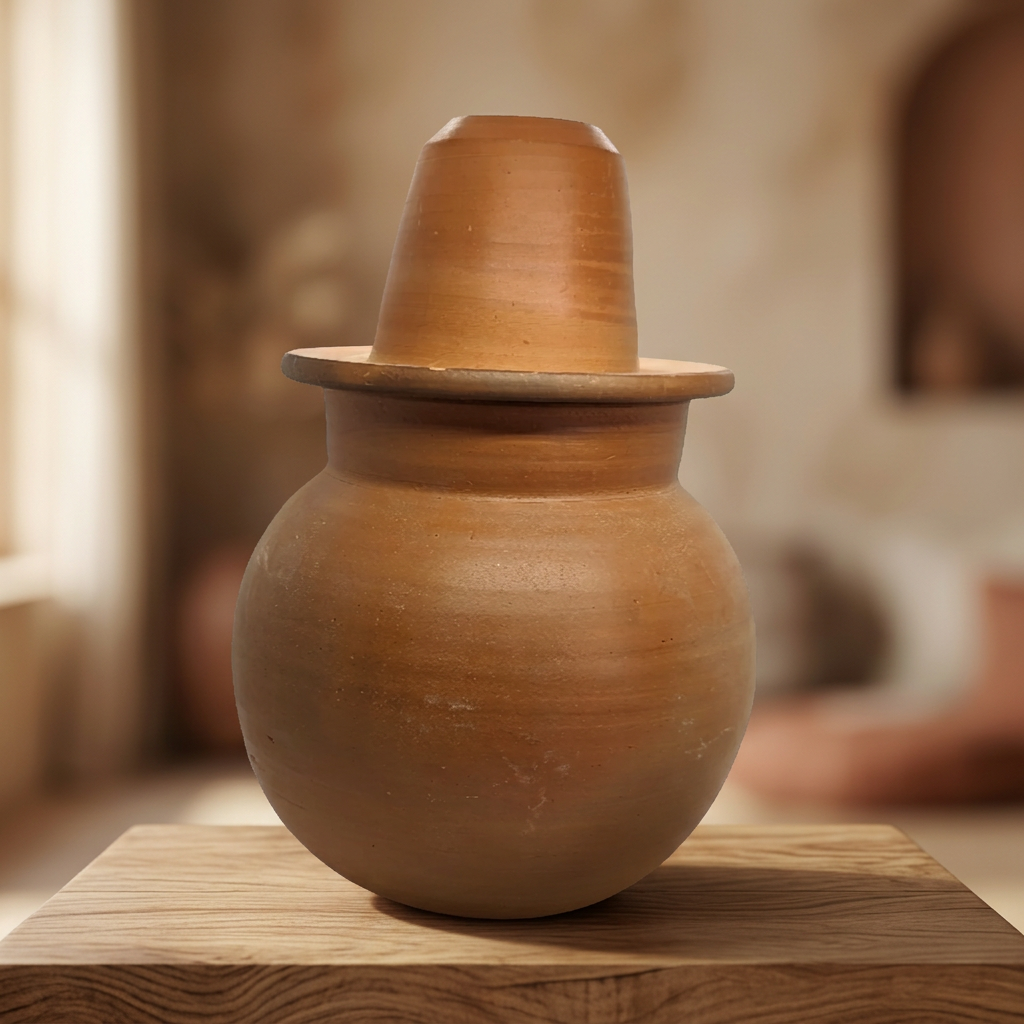SANKET Teracotta, Water Jar, Made By Natural Soil, Local Craftsmanship,Pack Of 1500 ML