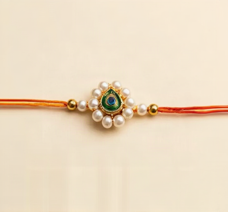 SN Peacock Pendant Rakhi Pack Of 1 Piece Traditional Handcrafted Peacock Design Rakhi Elegant Festive Accessory Raksha Bandhan Gift For Brother Maharashtra