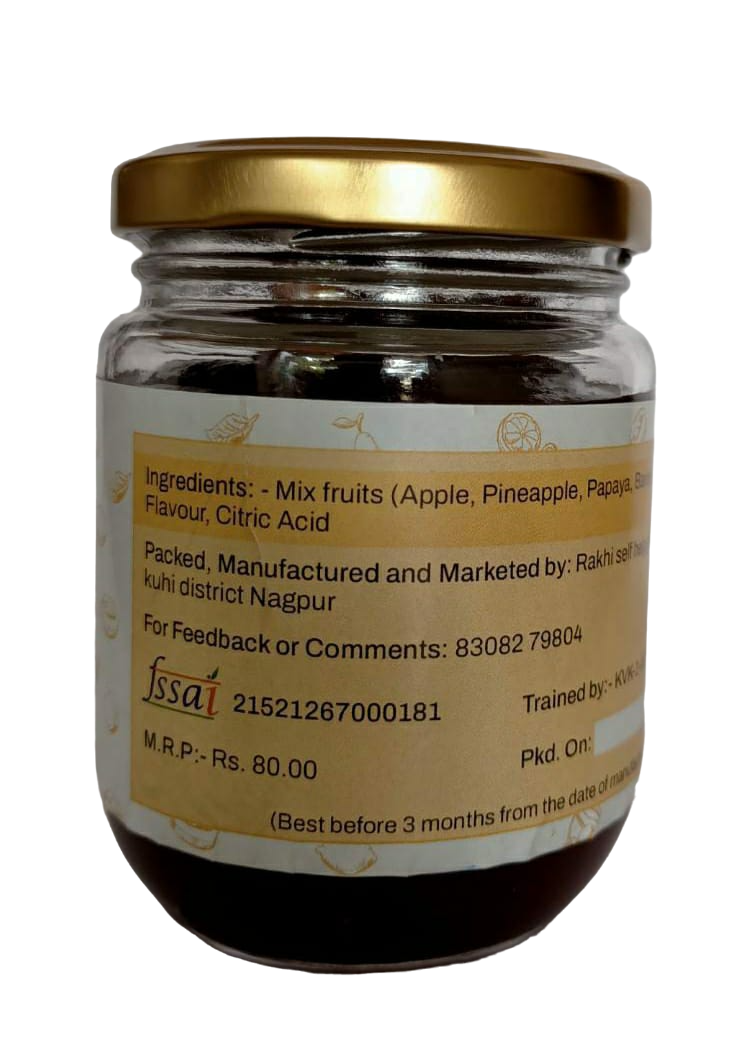 NAGRATNA, Mix Jam, Made By Natural Ingredients, No Artificial Flavour, Pack of 200 gm