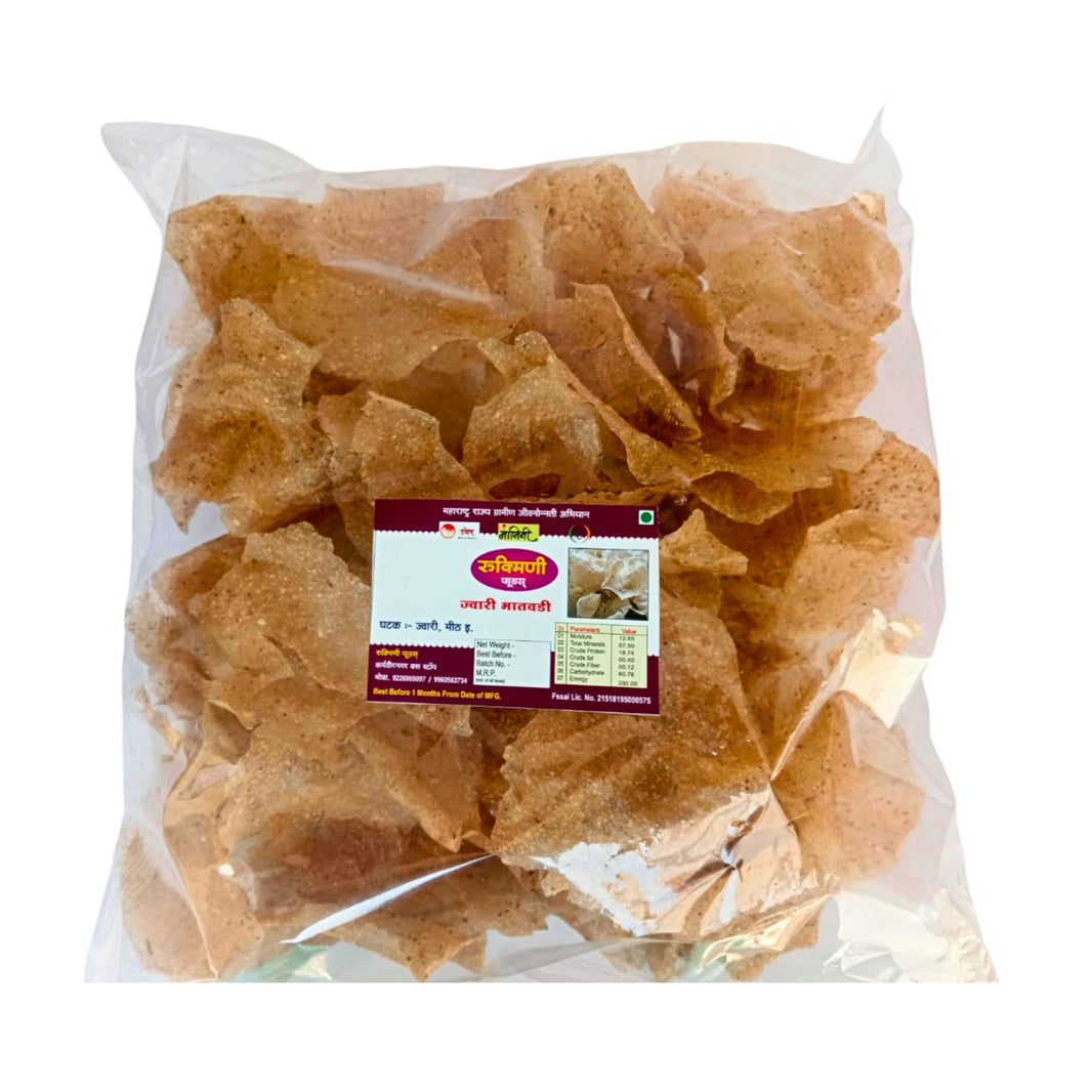 RUKMINI PAPAD UDYOG, Jwari Bhatwadi, Vaibhav Laxmi SHG, Natural Ingredients, No Artificial Essence, Pack of 500 gm