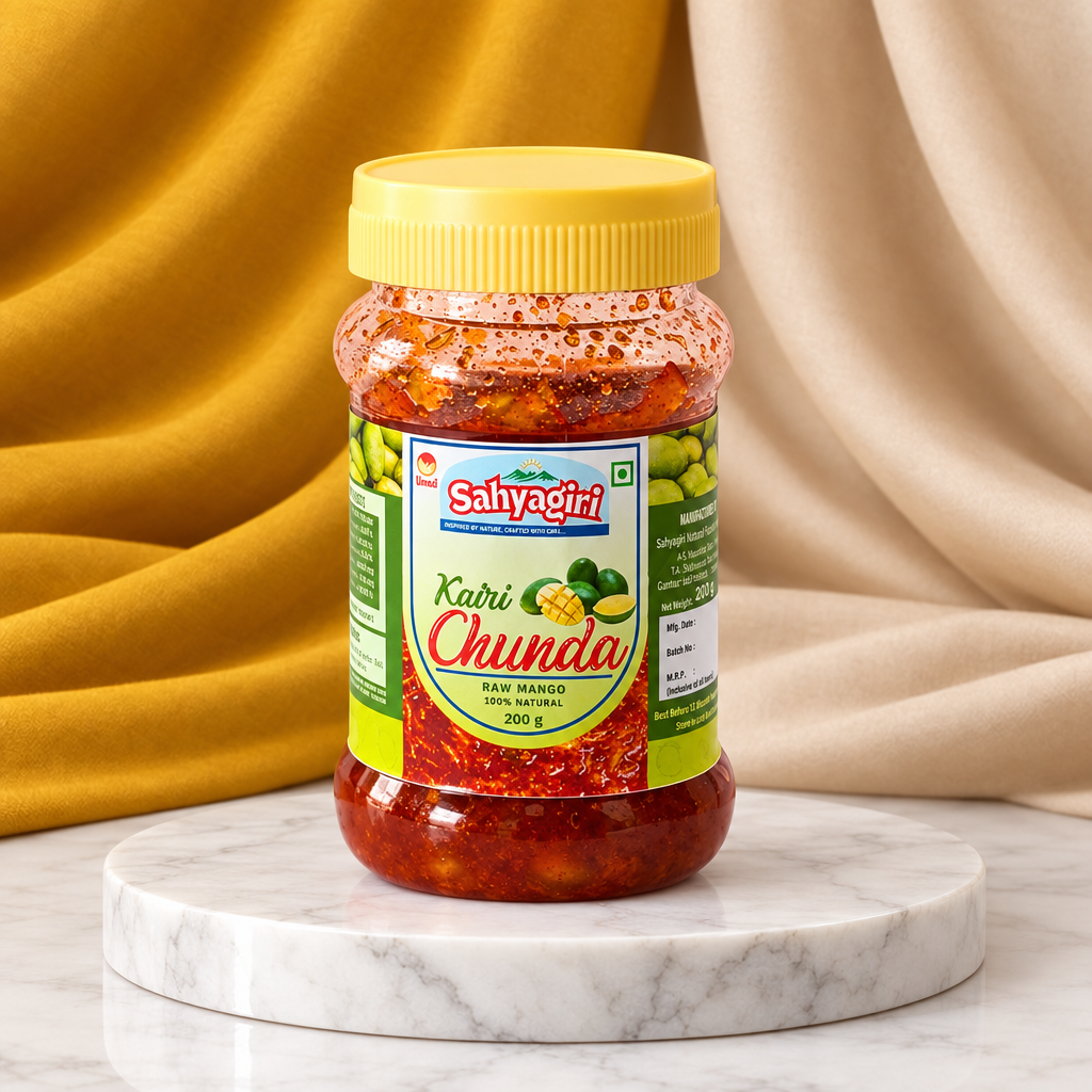 SAHYAGIRI Mango Chunda, Natural Ingredients, No Artificial Colour, Pack of 200 gm
