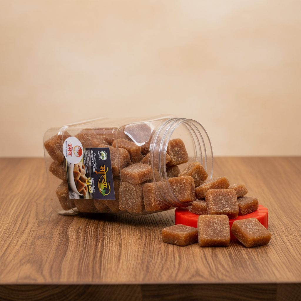 MORYA Pure Deshi Gul Traditional Jaggery Cubes Pack of 250 gm