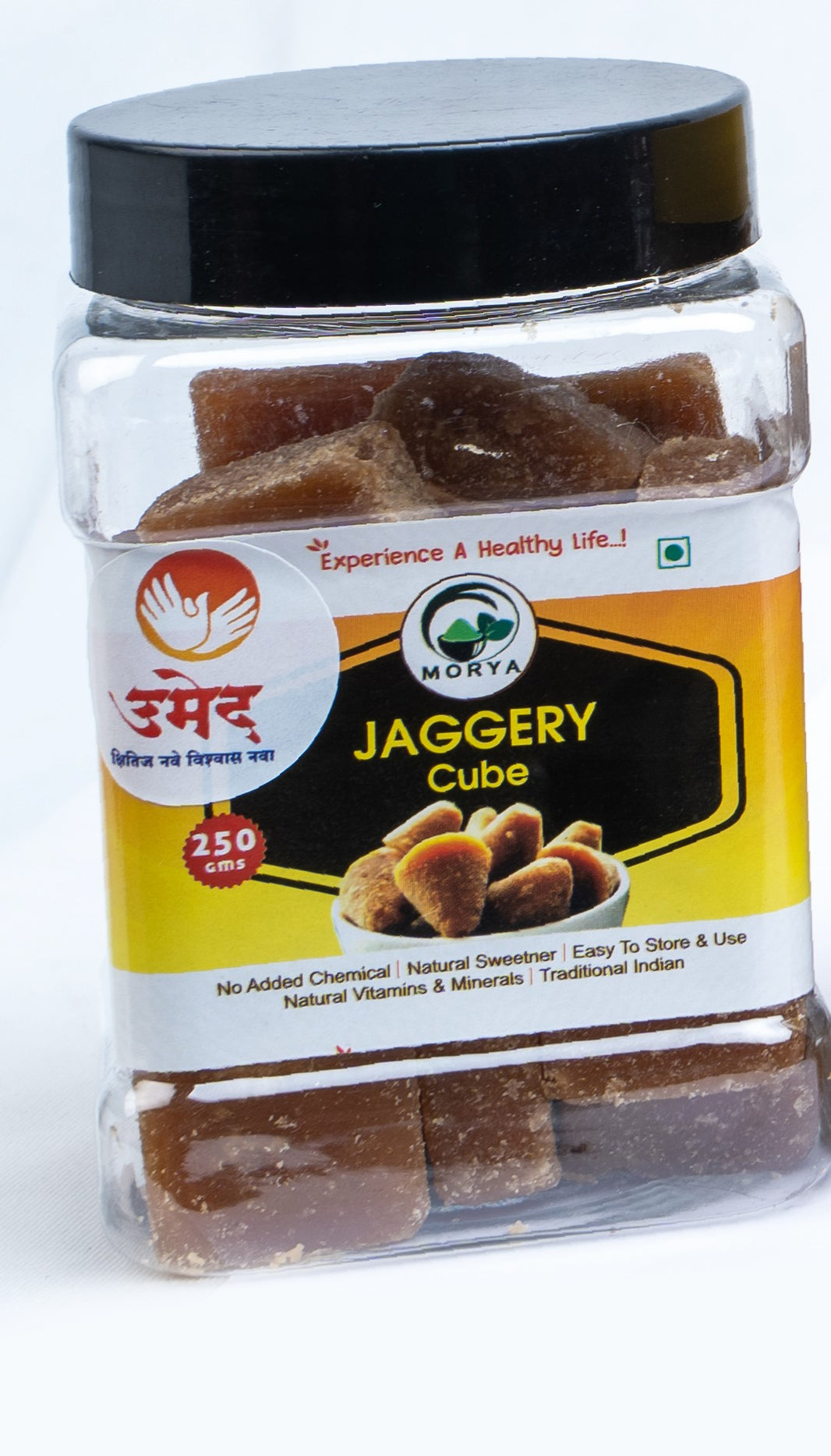 MORYA Pure Deshi Gul (Jaggery Cubes),Ahilya, Natural, Chemical Free, Pack of 250 gm