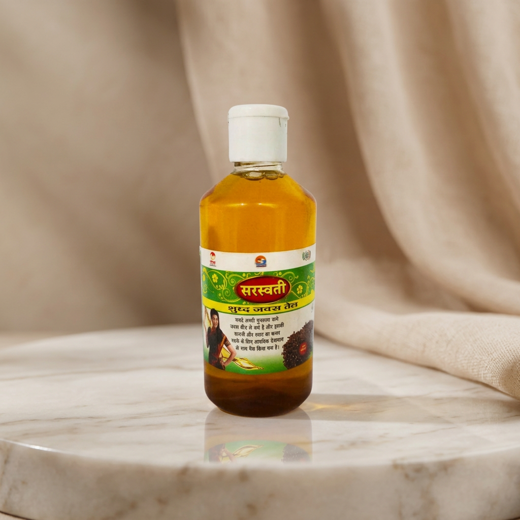SARASWATI Flaxseed Oil, Jawas Oil, wooden Pressed Oil, Saraswati SHG, Natural, Chemical Free, 100 gm
