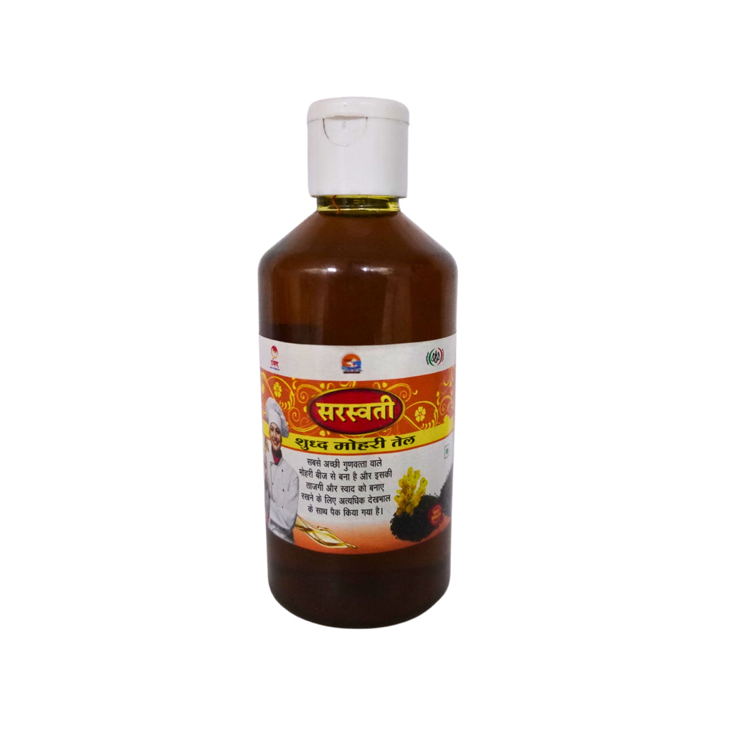 SARASWATI Mustard Oil, Mohari Oil, wooden Pressed Oil, Saraswati SHG, Natural, Chemical Free, 200 gm