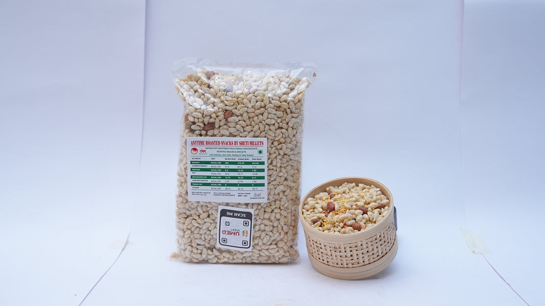 SHETI MILLET, Roasted Jowar Bhel, Made By Natural Ingredients, No Artificial Flavours, Pack of 200 gms