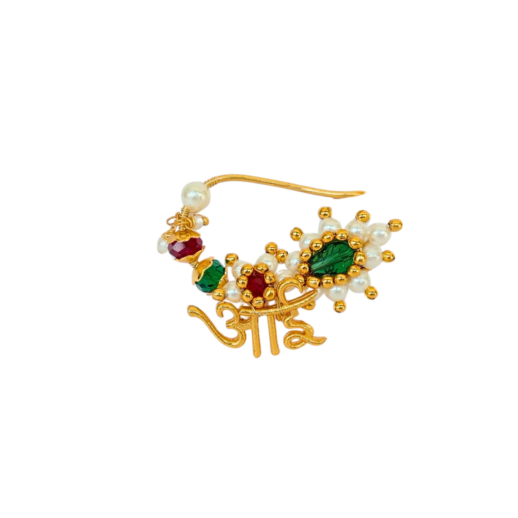 SN Nosepin, Nath, Aai Design, Jewellery, Swamini SHG, Environmentally Friendly, Handmade Jewellery, Pack of 1 Set