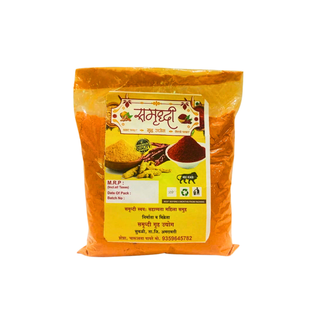 SAMRUDDHI Turmeric Powder, Made By Natural Ingredients, No Artificial Chemical, Pack of 500 gm