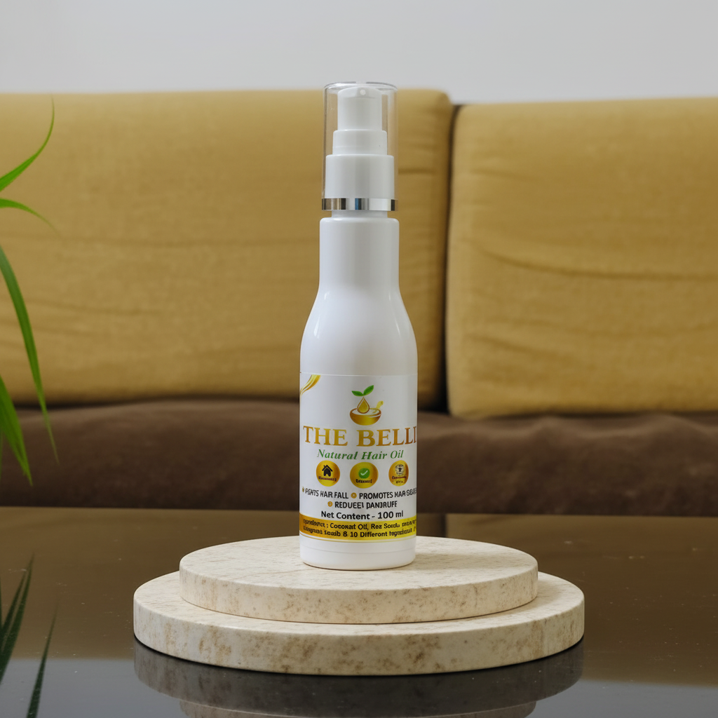 THE BELLE Hair Oil Pack Of 100ml Herbal Nourishing Daily Hair Care Scalp Massage Healthy Looking Hair Premium Traditional Care Maharashtra