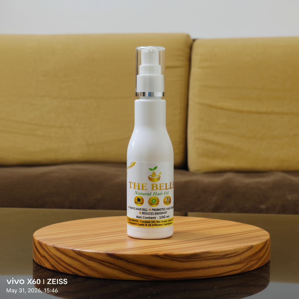 THE BELLE Hair Oil Pack Of 100ml Herbal Nourishing Daily Hair Care Scalp Massage Healthy Looking Hair Premium Traditional Care Maharashtra