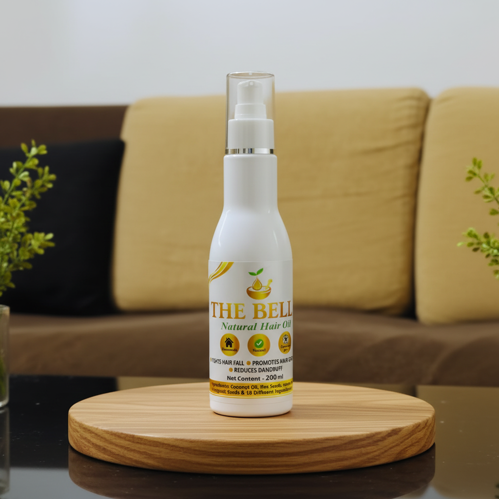 THE BELLE Hair Oil Pack Of 200ml Herbal Deep Nourishing Daily Hair Care Scalp Massage Healthy Looking Hair Premium Traditional Formula Maharashtra