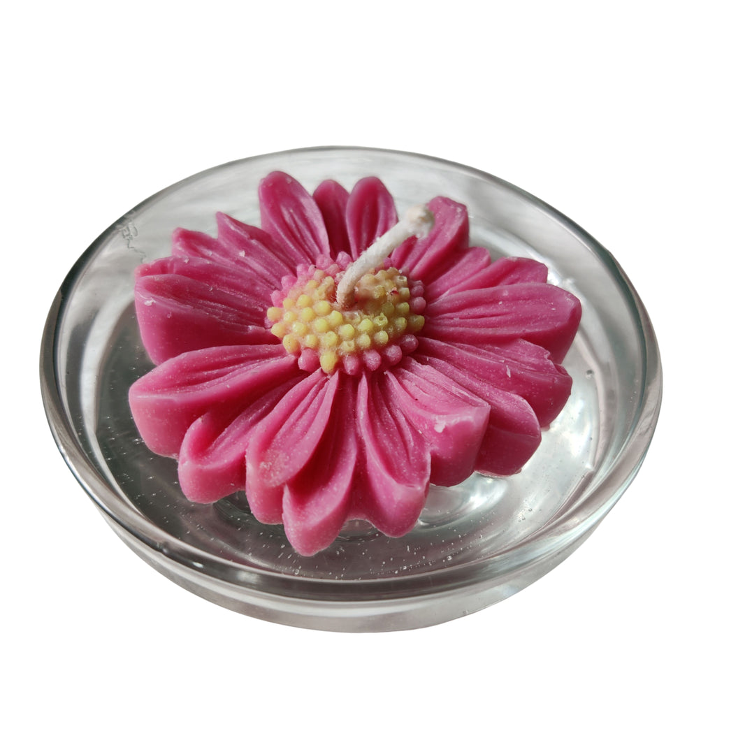 Shri Gurudatt SHG Made by Bowl Flower Candle - 1 Piece