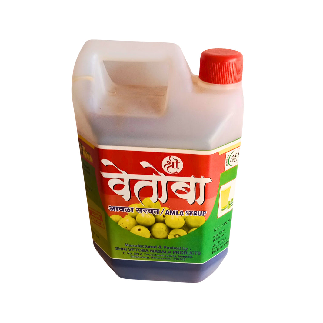 SHRI VETOBA MASALA PRODUCTS Awala Sarbat, Natural Ingredients, No Artificial Essence, Pack of 1000 ml