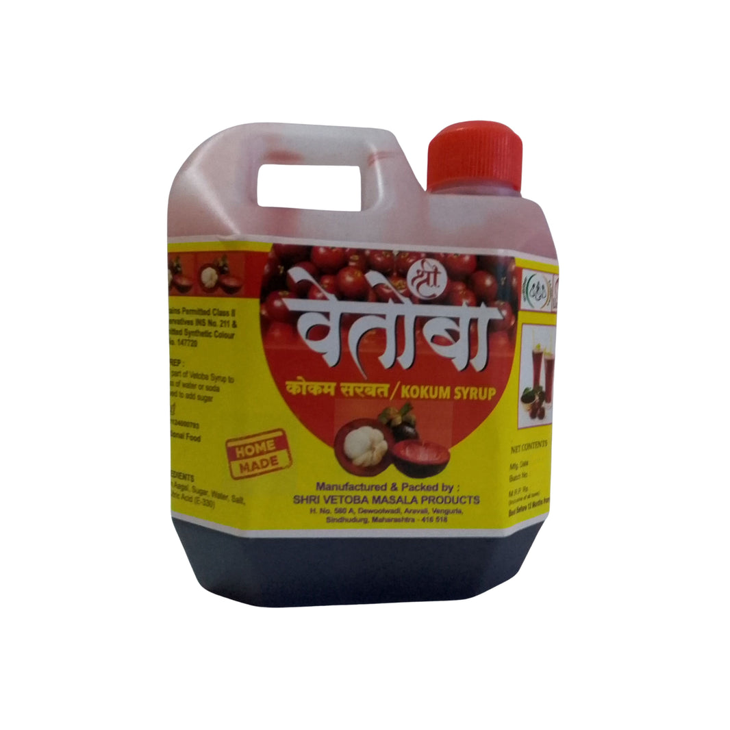 SHRI VETOBA MASALA PRODUCTS kokam Sarbat, Natural Ingredients, No Artificial Essence, Pack of 500 ml